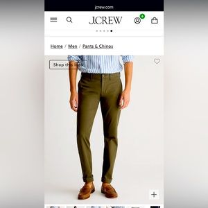 JCREW 484 Slim-fit stretch chino pant Men’s 32/30